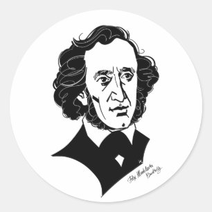 Felix Mendelssohn Bartholdy Classic Round Sticker