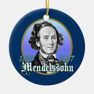 Felix Mendelssohn Ceramic Tree Decoration