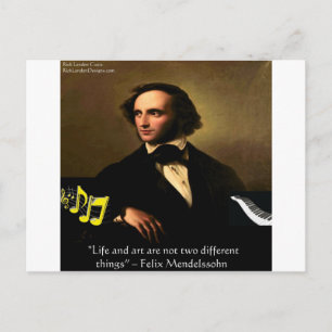 Felix Mendelssohn Life Is Art Quote Gifts & Cards