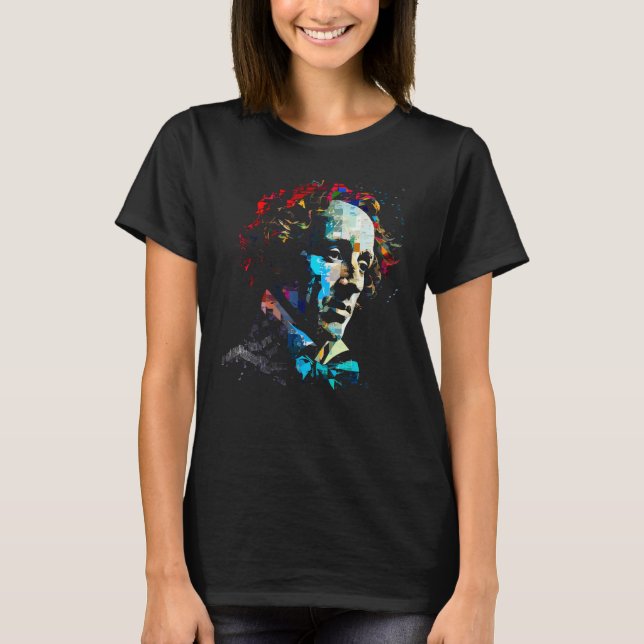 Felix Mendelssohn Music Composer Piano T-Shirt (Front)