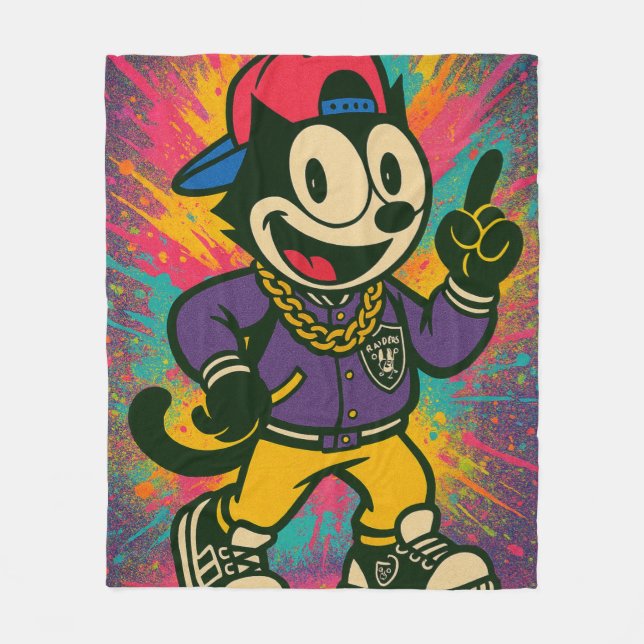 FELIX THE CAT FLEECE BLANKET (Front)