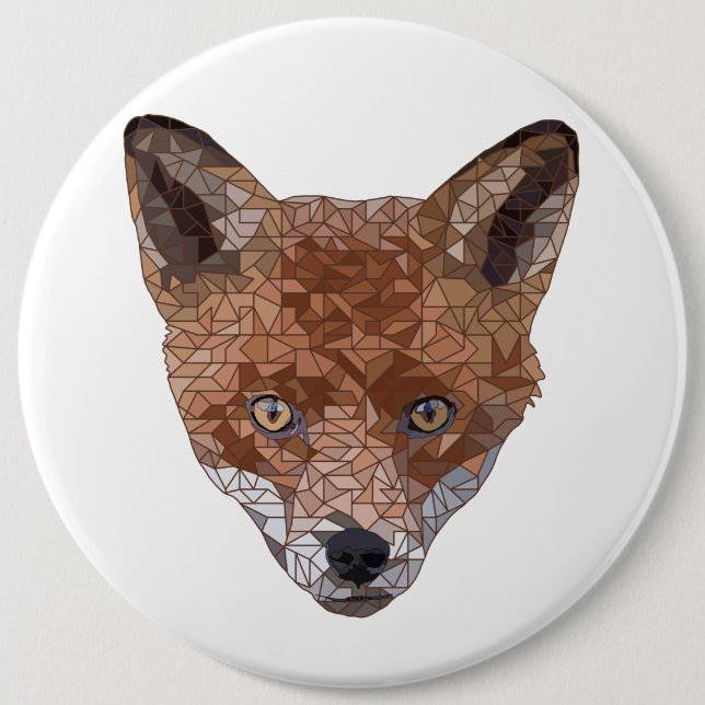 Felix the Fox 6 Cm Round Badge (Front)