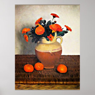 Felix Vallotton art, Marigolds and Tangerines Poster
