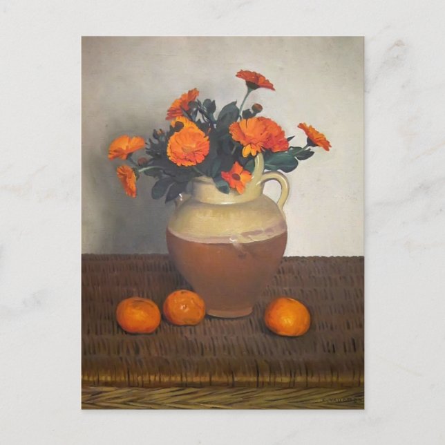 Felix Vallotton - Marigolds and Tangerines Postcard (Front)