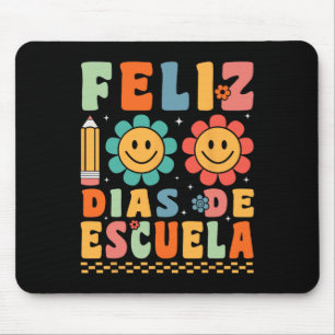 Feliz 100 Dias De Escuela Groovy 100 Days Spanish  Mouse Pad
