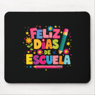 Feliz 100 Diaz De Escuela 100th Day School Spanish Mouse Pad