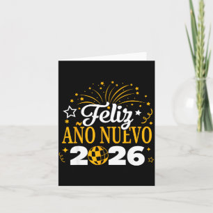Feliz Año Nuevo 2026 Spanish New Years Eve Party  Card