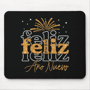 Feliz Año Nuevo 2026 Spanish New Years Eve Party Mouse Pad