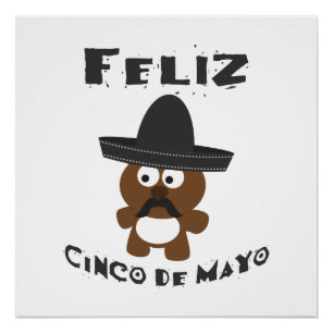 Feliz Cinco De Mayo Bear Poster
