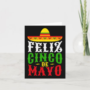 Feliz Cinco De Mayo Mexican Festival Party Card