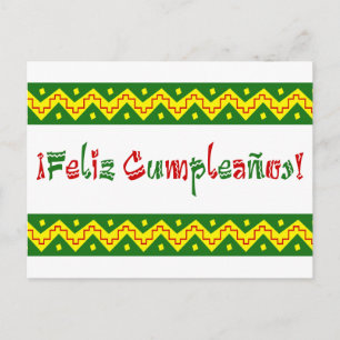 feliz cumpleanos arriba postcard