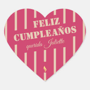 Feliz cumpleaños birthday gift wrapping Sticker
