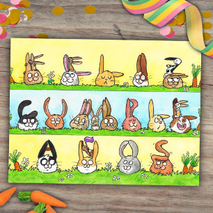 Feliz Cumpleaños Bunnies Postcard
