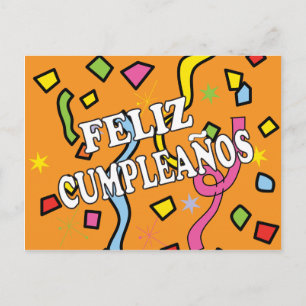 Feliz Cumpleaños Happy Birthday Postcard