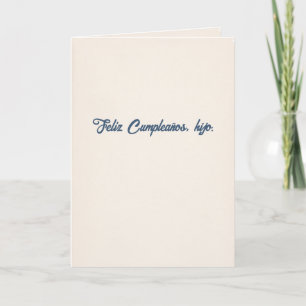Feliz Cumpleaños Hijo   Lo Que Decía Papi Card