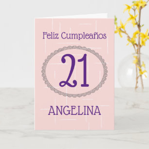 Feliz Cumpleaños Lovely  Spanish Happy Birthday Card