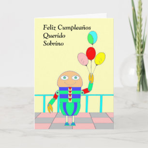 Feliz Cumpleaños Querido Sobrino Card