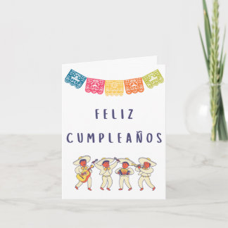 Feliz cumpleaños Spanish birthday Card