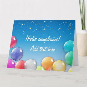 ¡Feliz cumpleaños! Spanish Birthday Card