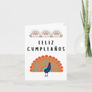 Feliz cumpleaños Spanish birthday Card