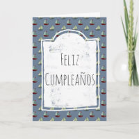Feliz Cumpleaños Spanish Boats Ship Birthday