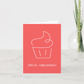 ¡Feliz cumpleaños!, Spanish happy birthday Card