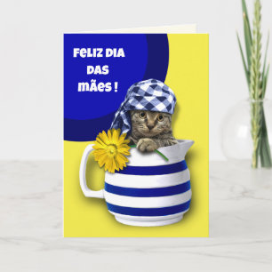 Feliz Dia das Mães Mother's Day Card in Portuguese