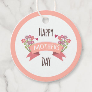 Feliz Día de la Madre Etiqueta de regalo - Diseño Favour Tags