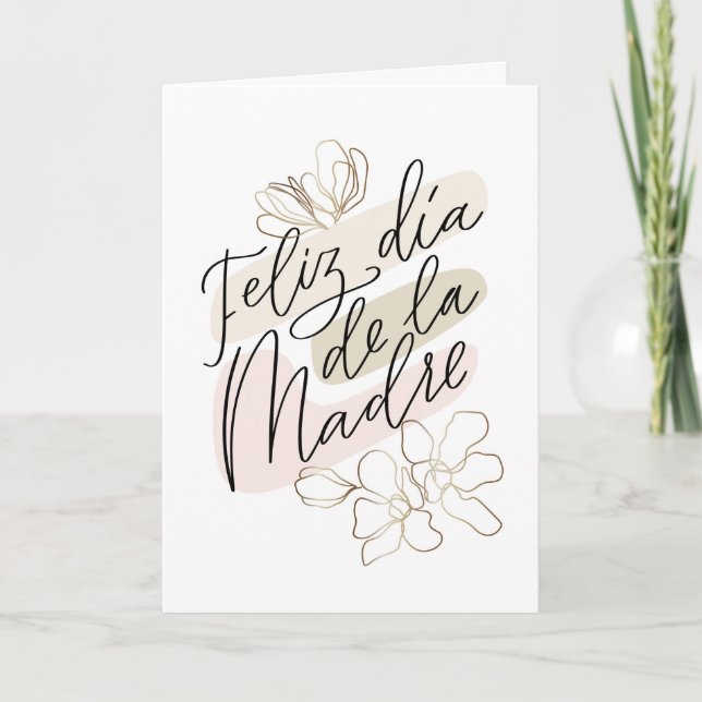 Feliz Día de la Madre Mother's day Español Card (Front)