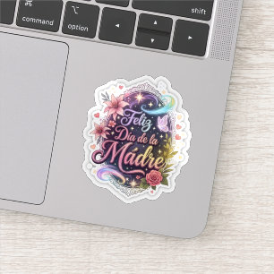 Feliz Día de la Madre Sticker Floral Mothers day