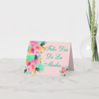 Feliz Dia De La Madre Tropical Leaves Spanish