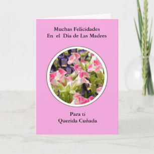 Feliz Dia de Las Madres Cuñada Card