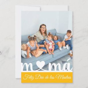 Feliz Dia de las Madres Spanish Flat Greeting Card