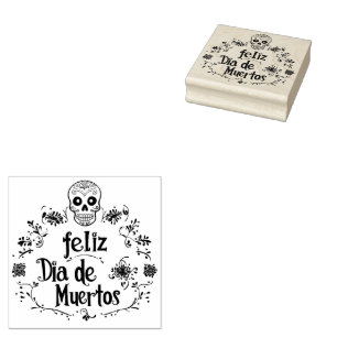 ☠️Feliz Día de Muertos Rubber Stamp