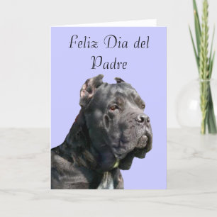 Feliz Dia  del Padre Cane Corso Greeting Card