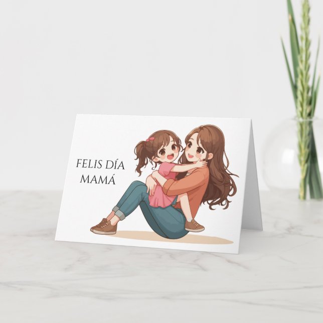 Feliz día mamá card (Front)