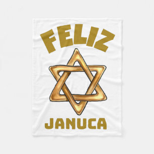Feliz Januca , januka, Janucia, Janukia, Pesaj, Fleece Blanket