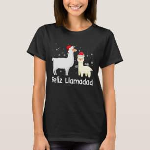 Feliz Llamadad Santa Llama Fleece Navidad Alpaca C T-Shirt