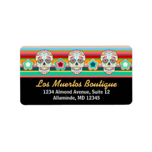 Feliz Muertos - Custom Sugar Skull Address Labels