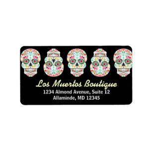 Feliz Muertos - Custom Sugar Skull Address Labels