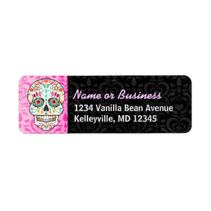 Feliz Muertos - Custom Sugar Skull Address Labels
