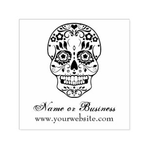 Feliz Muertos Personalised Text Self Inking Stamp