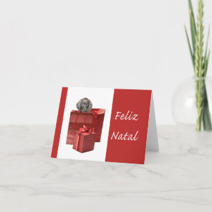 Feliz Natal german shorthaired pointer Chistmas Holiday Card
