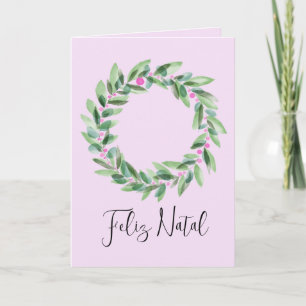 Feliz Natal, Portugese Christmas Holiday Card