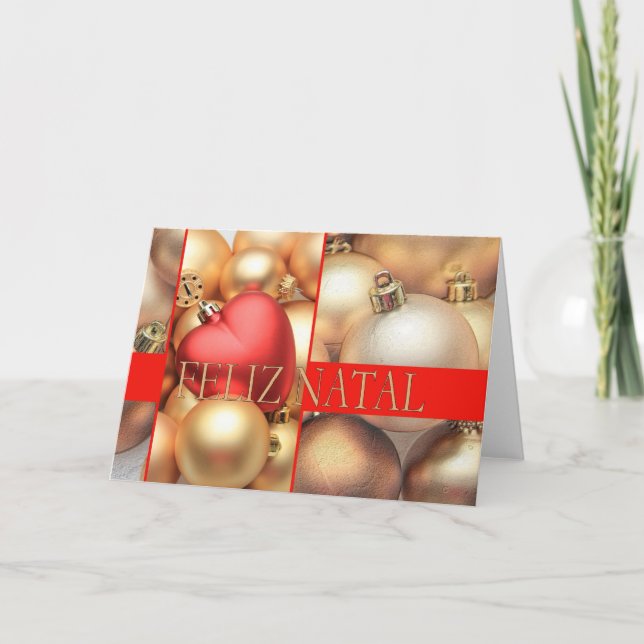 Feliz Natal - Portuguese Christmas Card (Front)