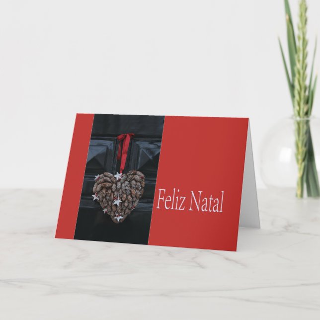 Feliz Natal, Portuguese Christmas card (Front)