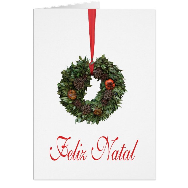 Feliz Natal, Portuguese Christmas card (Front)