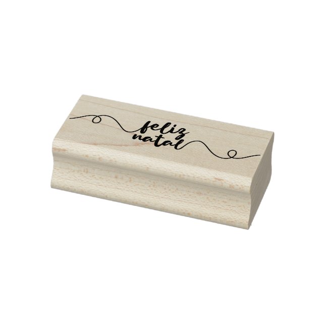 Feliz Natal rustico farmhouse Rubber Stamp (Stamp)