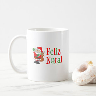 Feliz Natal Santa Coffee Mug