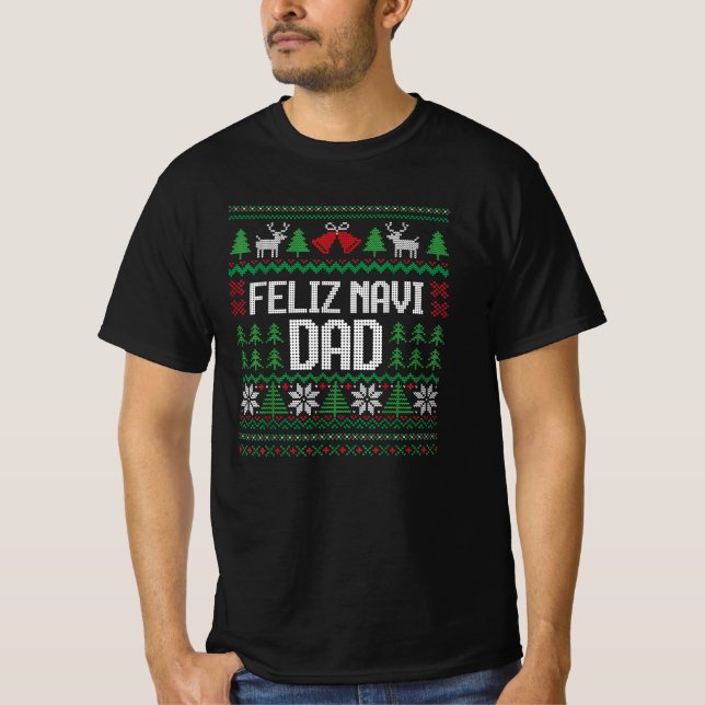 Feliz Navi Dad Funny Ugly Sweater Christmas (Front)